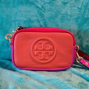 Tory Burch Red, Orange and Fuschia Miller Crossbody Bag